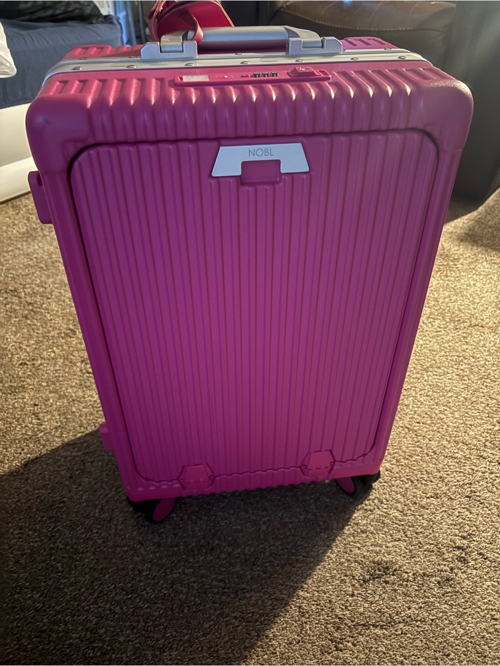 NOBL Pink Hard-Side Carry-On Luggage